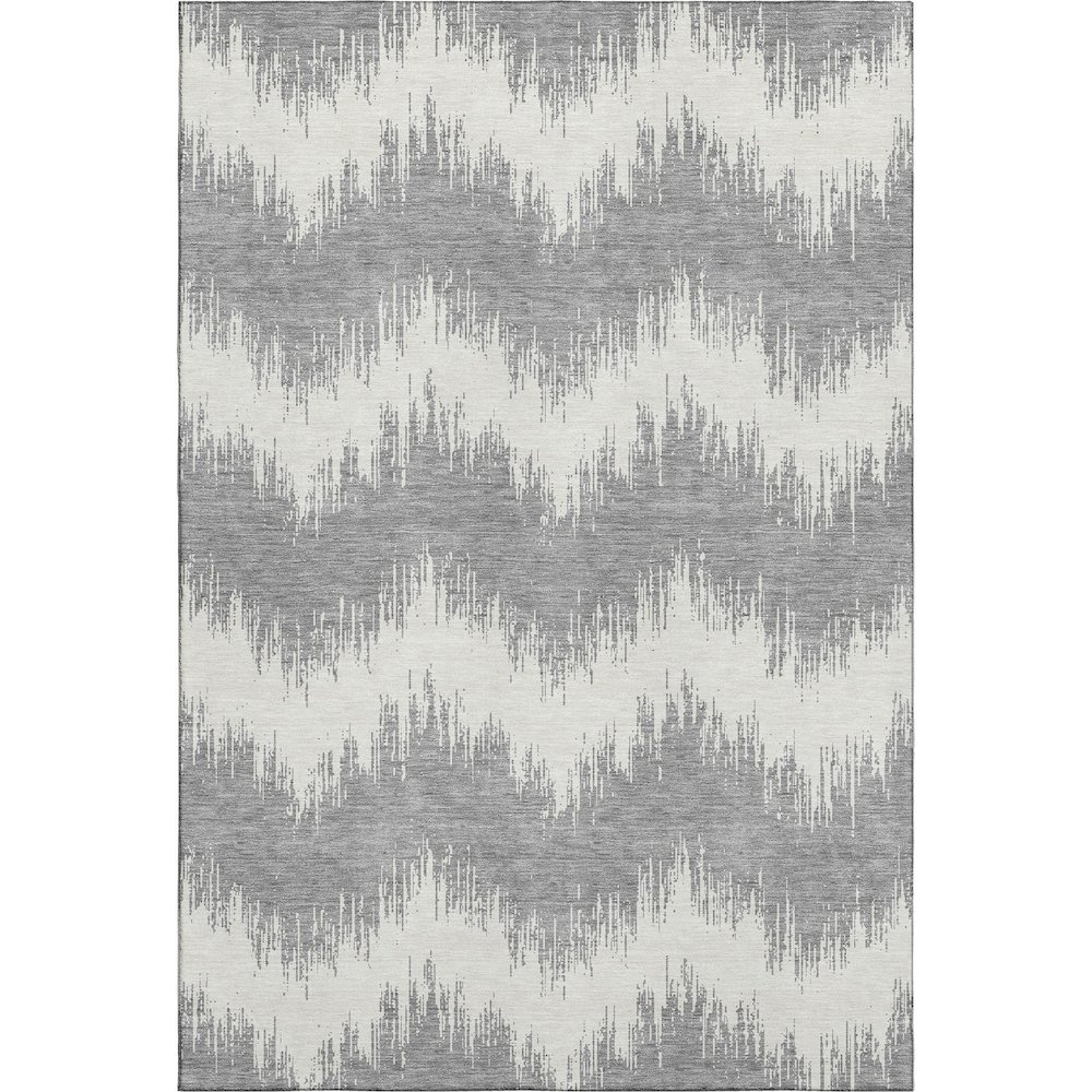 Premium Machine Washable Mayfield AMF880 Gray 10' x 14' Rug. Picture 1