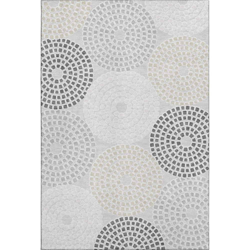 Premium Machine Washable Mayfield AMF882 Gray 10' x 14' Rug. Picture 1