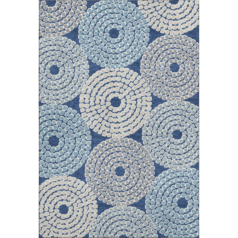 Premium Machine Washable Mayfield AMF882 Navy 10' x 14' Rug. Picture 1