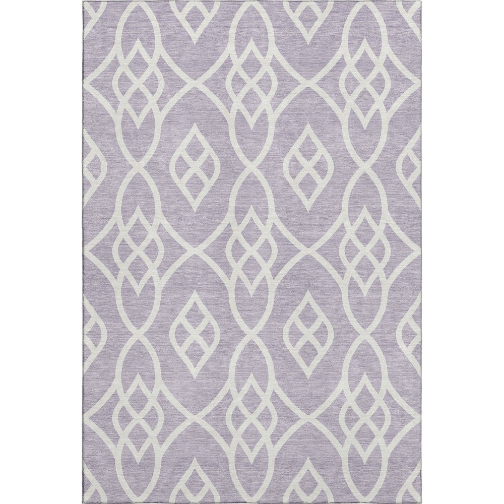 Premium Machine Washable Mayfield AMF884 Lavender 10' x 14' Rug. Picture 1