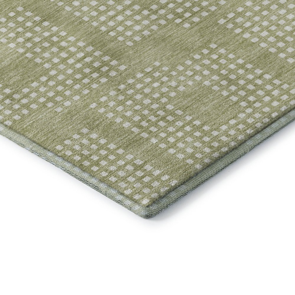 Premium Machine Washable Mayfield AMF890 Aloe 8' x 8' Round Rug. Picture 3