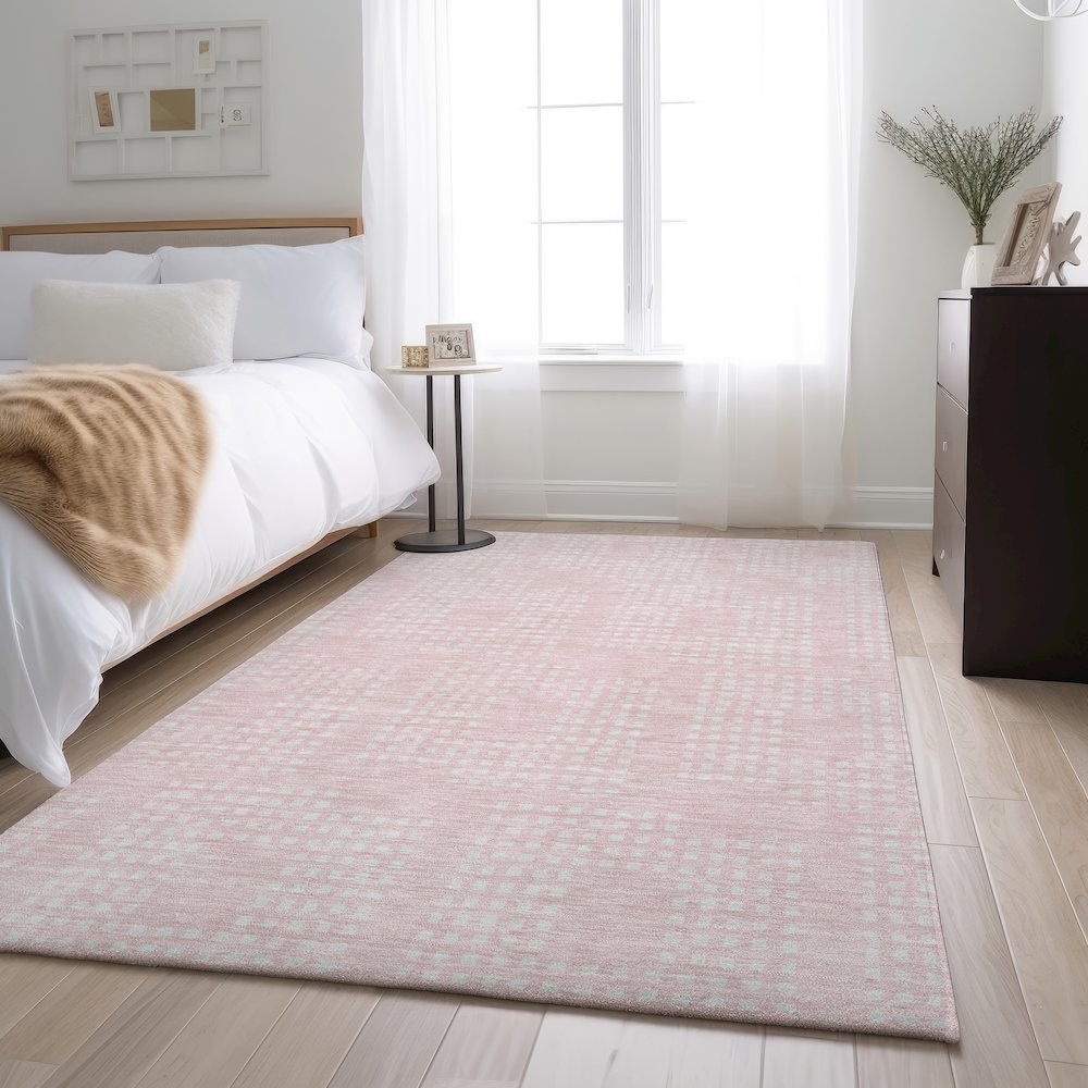 Premium Machine Washable Mayfield AMF890 Pink 10' x 14' Rug. Picture 5