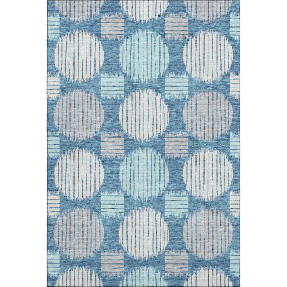 Premium Machine Washable Mayfield AMF900 Teal 10' x 14' Rug. Picture 1