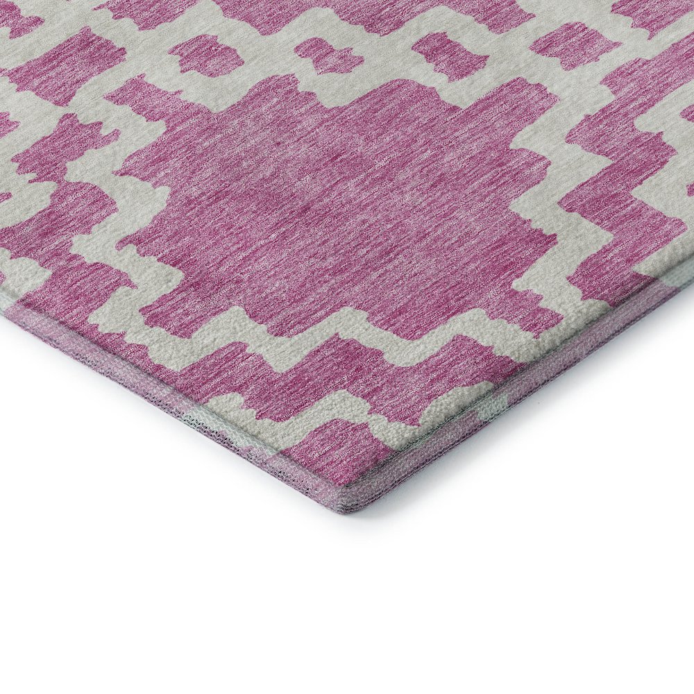 Premium Machine Washable Mayfield AMF902 Blush 8' x 8' Round Rug. Picture 3