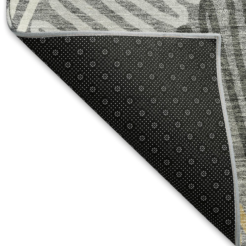 Premium Machine Washable Mayfield AMF904 Gray 8' x 8' Round Rug. Picture 2
