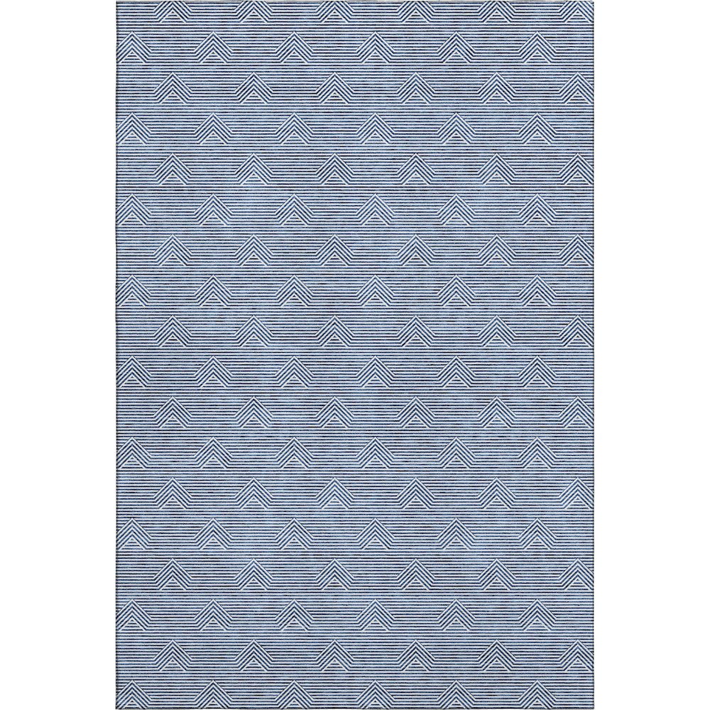 Premium Machine Washable Mayfield AMF910 Blue 10' x 14' Rug. Picture 1
