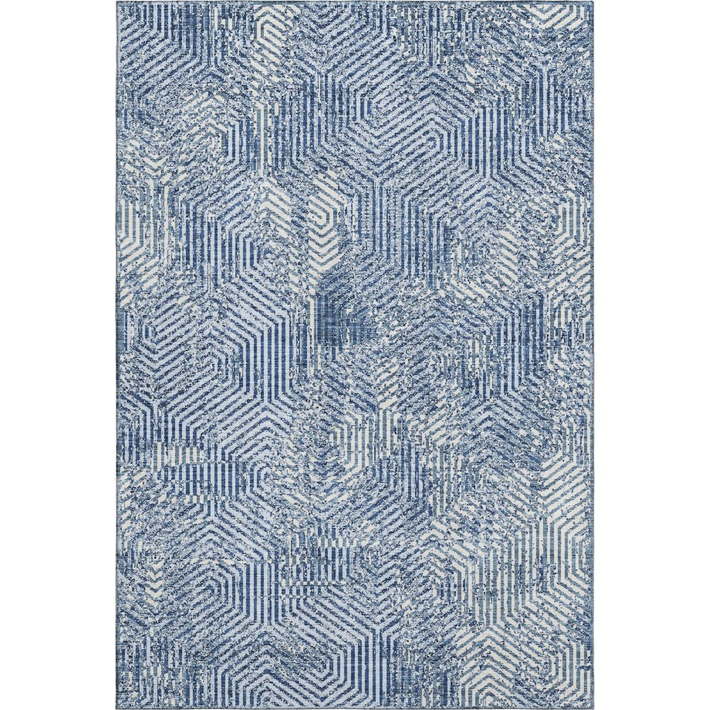 Premium Machine Washable Mayfield AMF912 Navy 10' x 14' Rug. Picture 1