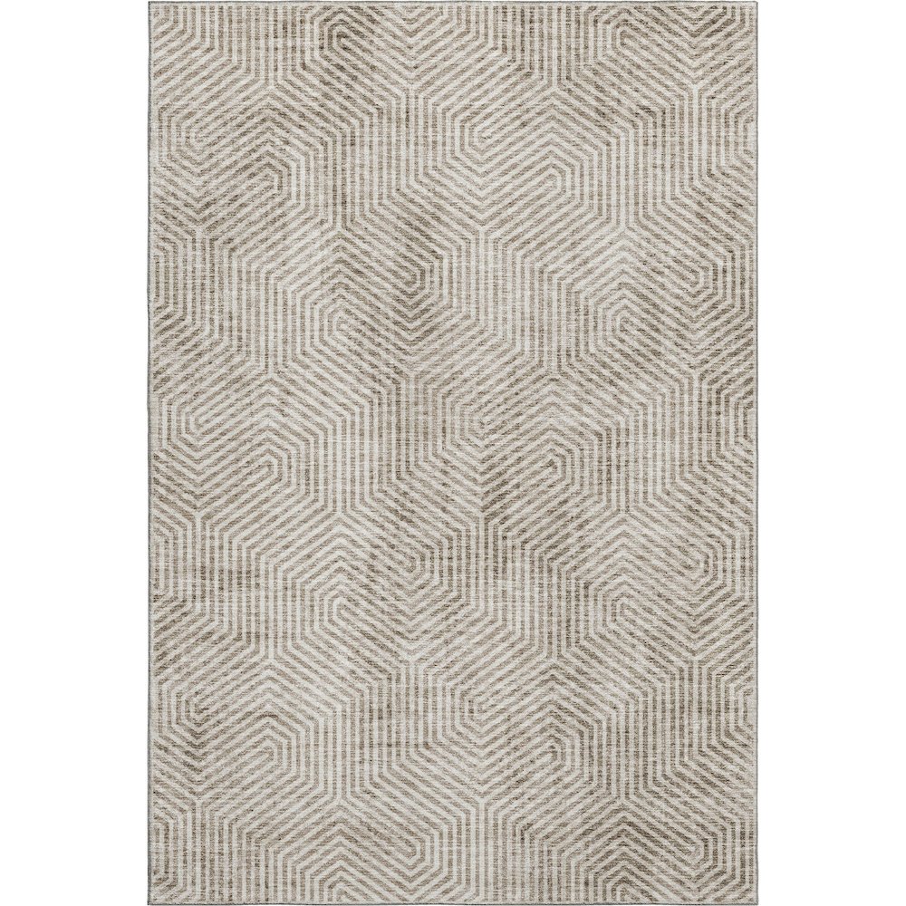 Premium Machine Washable Mayfield AMF912 Taupe 10' x 14' Rug. Picture 1
