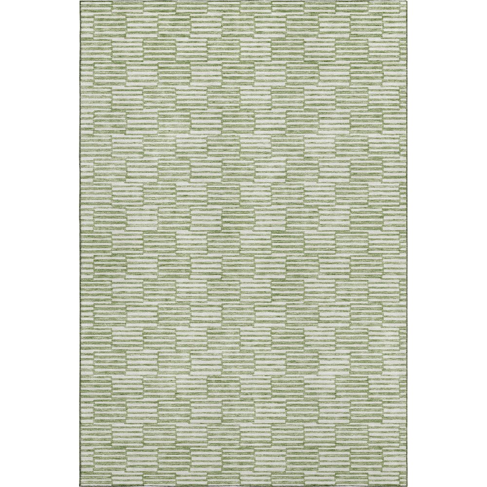 Premium Machine Washable Mayfield AMF918 Green 10' x 14' Rug. Picture 1