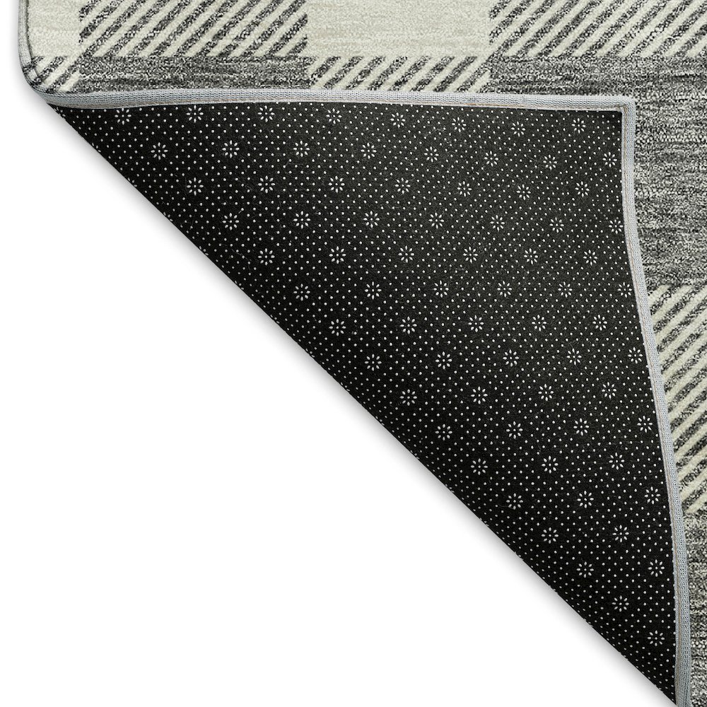 Premium Machine Washable Mayfield AMF923 Gray 8' x 8' Round Rug. Picture 2
