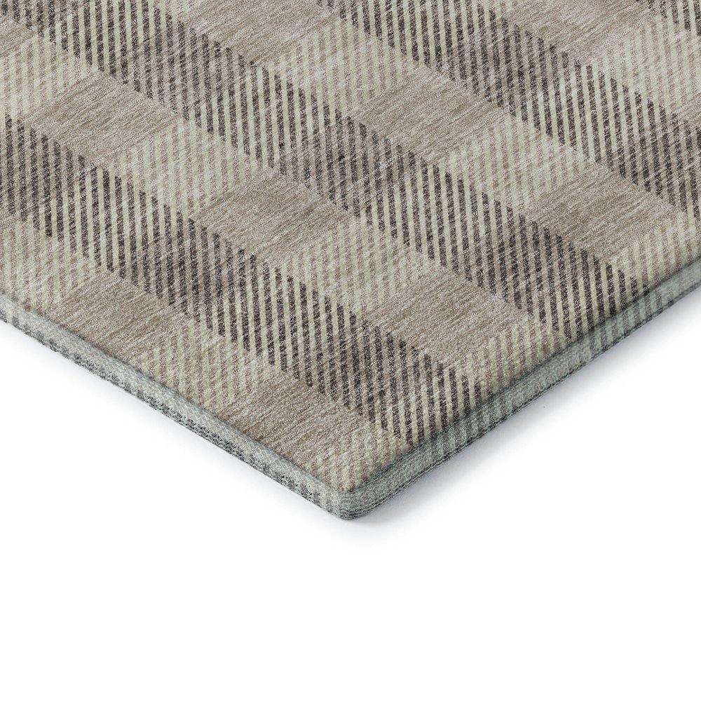 Premium Machine Washable Mayfield AMF924 Beige 8' x 8' Round Rug. Picture 3
