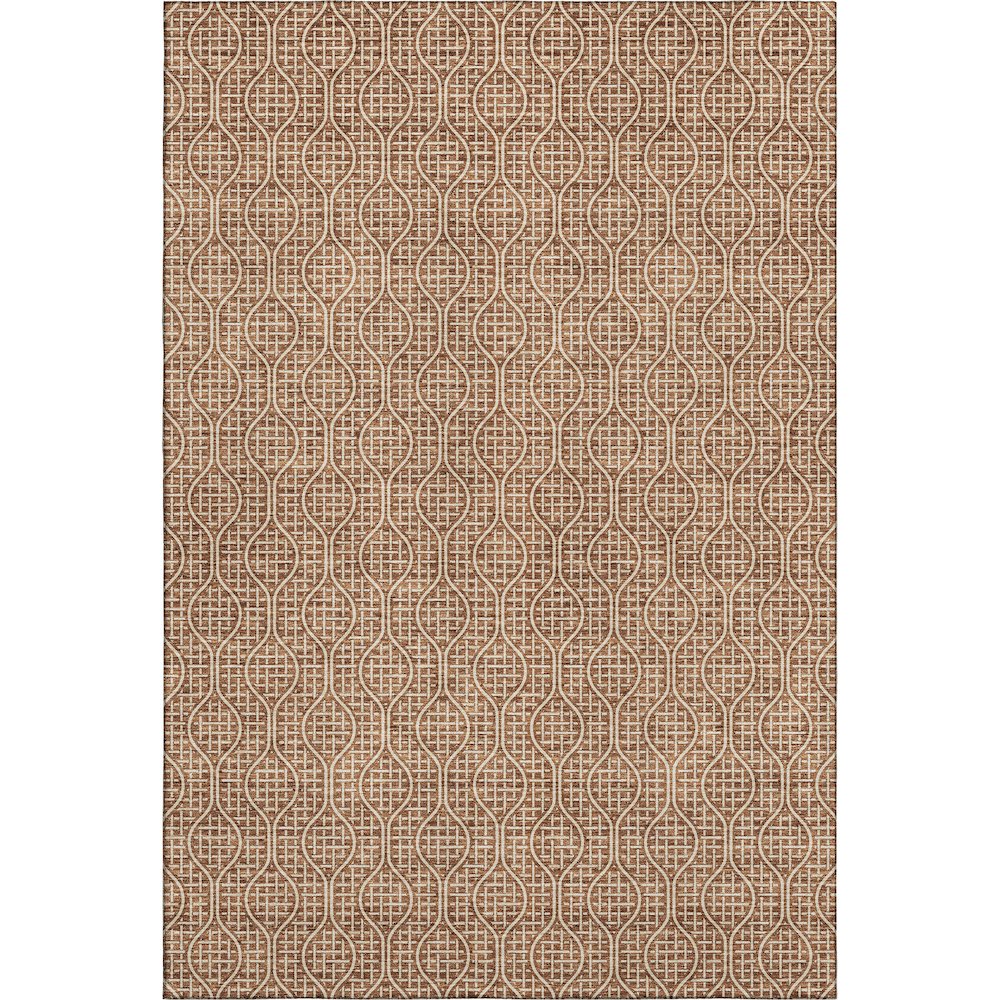 Premium Machine Washable Mayfield AMF926 Paprika 10' x 14' Rug. Picture 1
