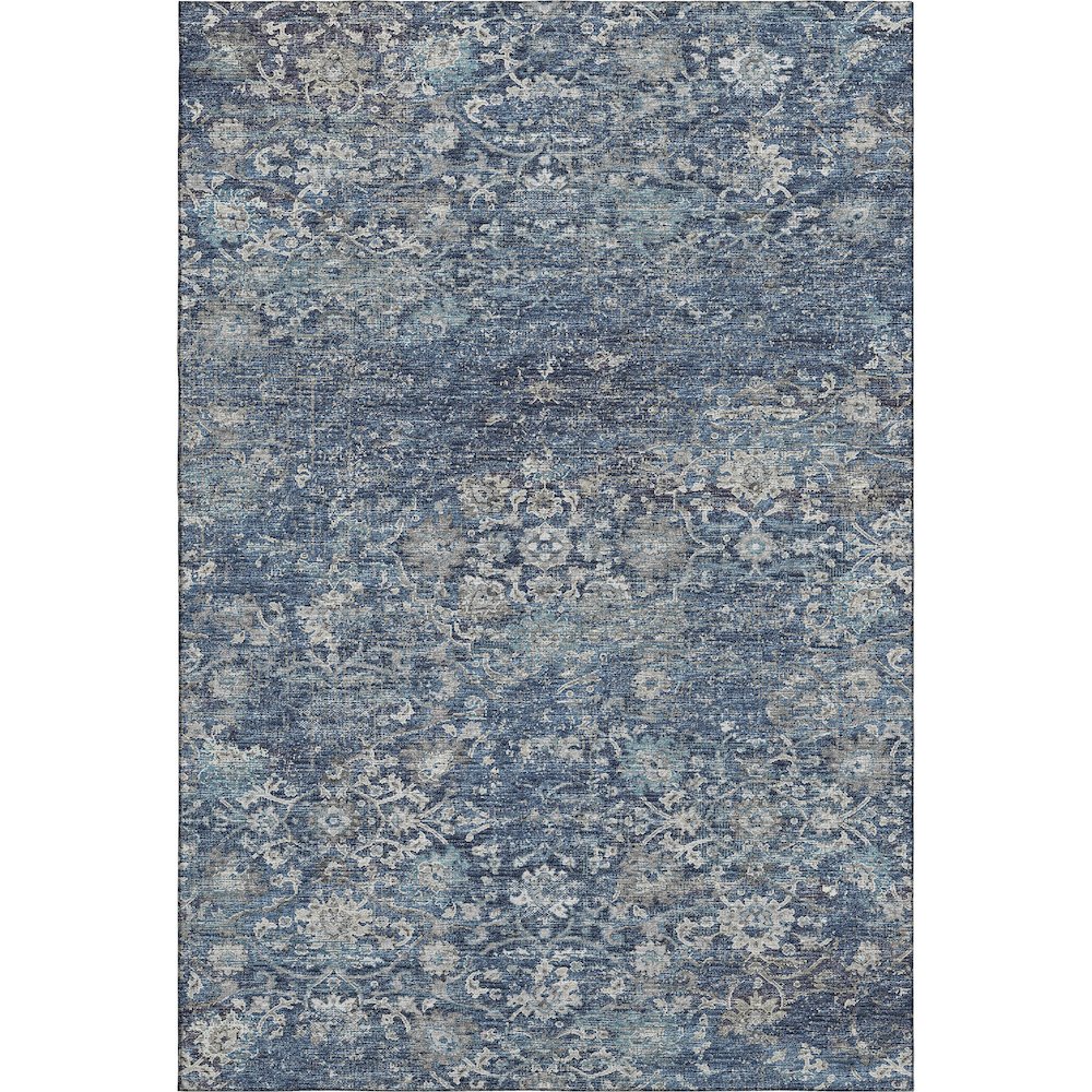 Premium Machine Washable Mayfield  Blue 10' x 14' Rug. Picture 1
