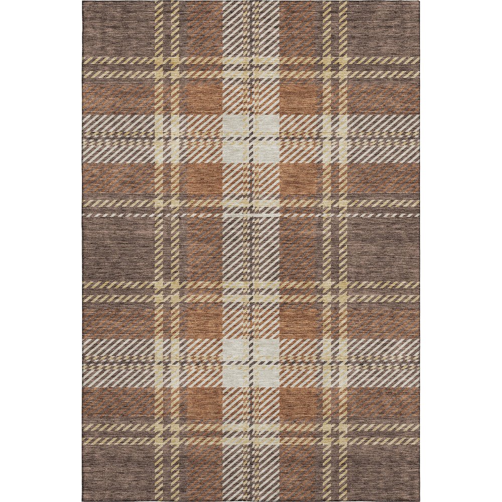 Premium Machine Washable Mayfield AMF935 Chocolate 10' x 14' Rug. Picture 1