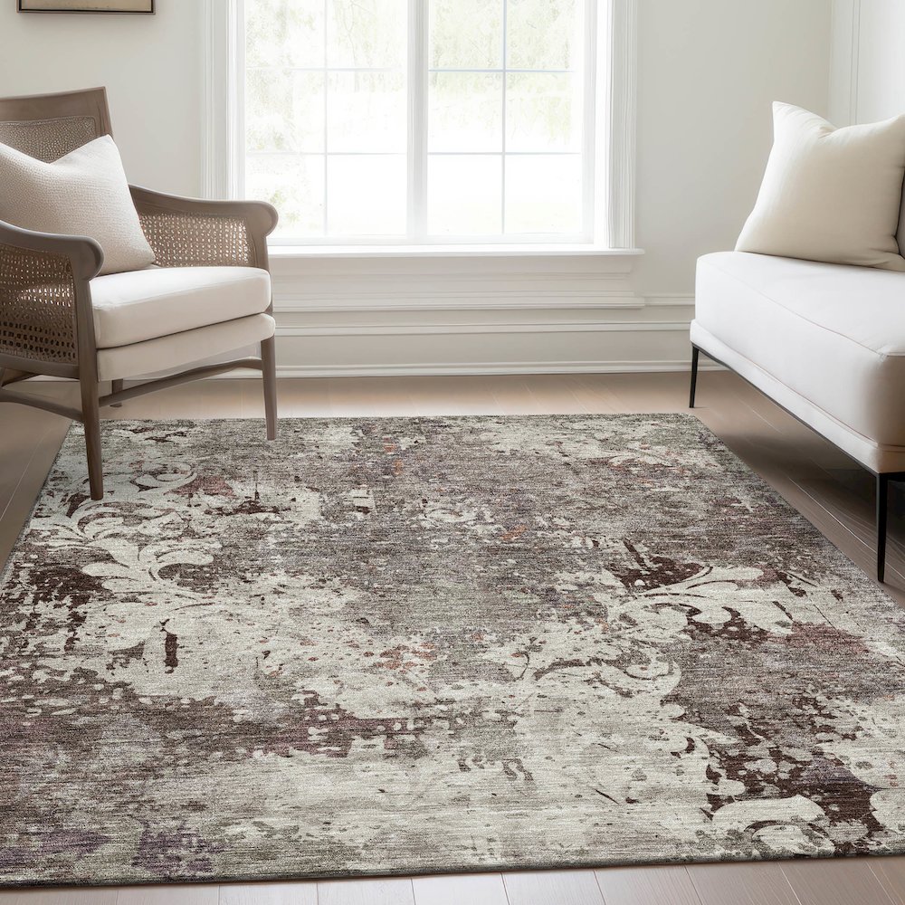 Premium Machine Washable Mayfield AMF936 Taupe 10' x 14' Rug. Picture 6