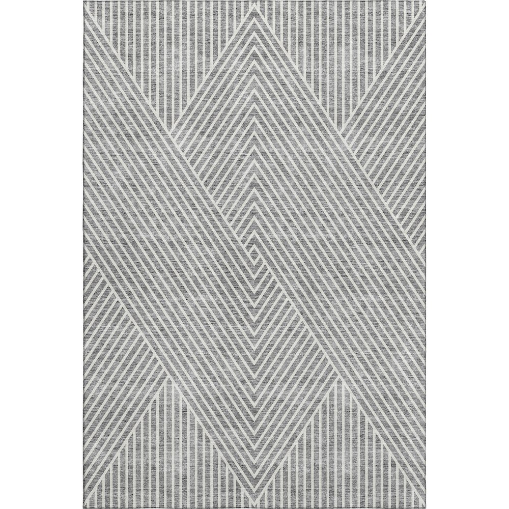 Premium Machine Washable Mayfield AMF937 Gray 10' x 14' Rug. Picture 1