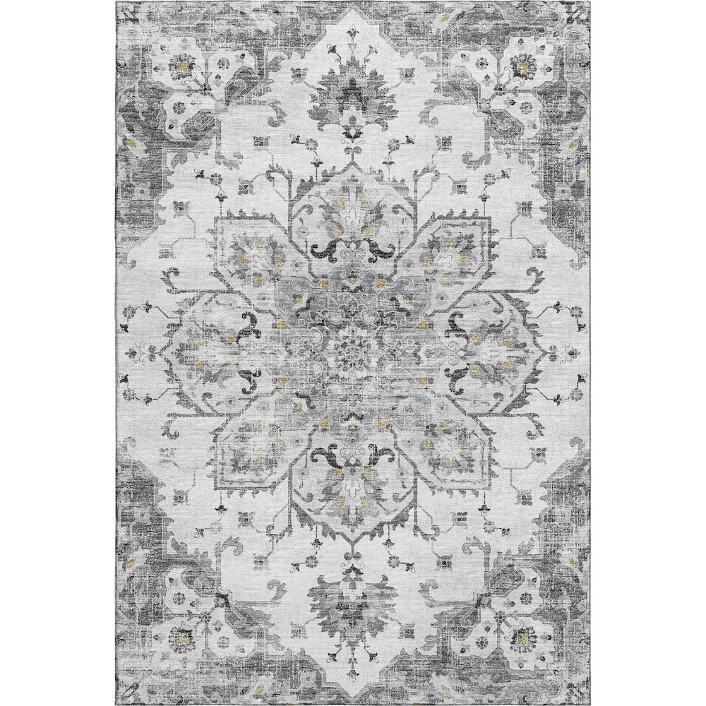 Premium Machine Washable Mayfield  Fog 10' x 14' Rug. Picture 1