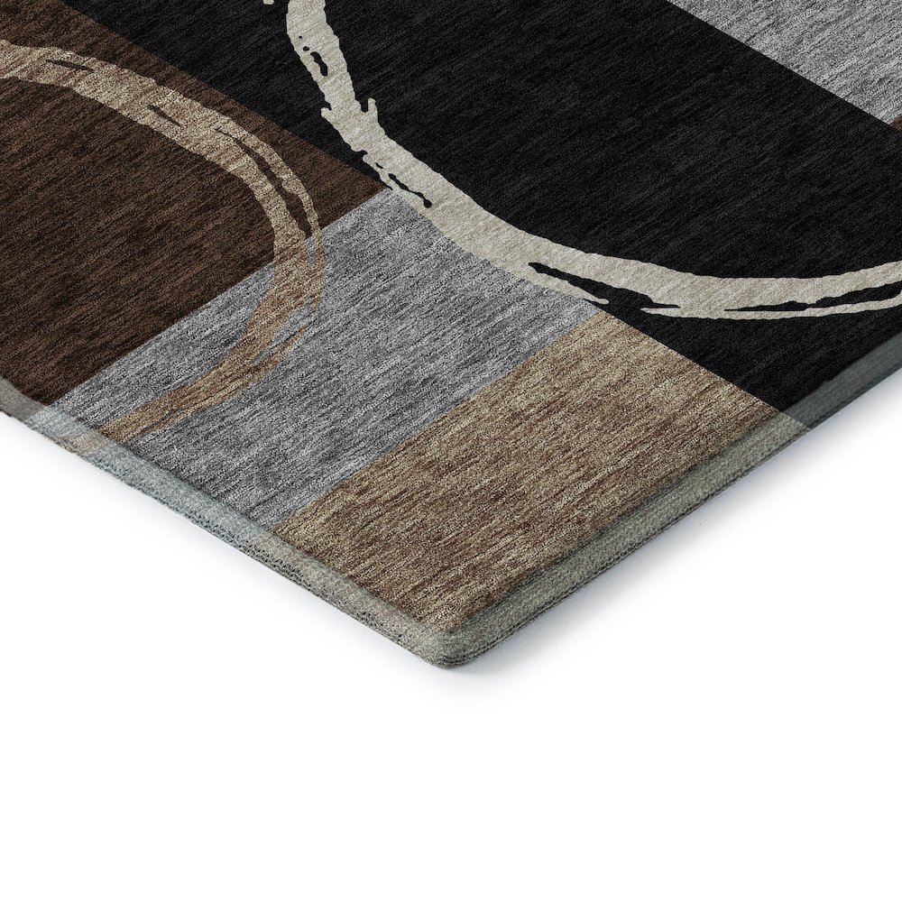 Premium Machine Washable Mayfield AMF943 Pewter 8' x 8' Round Rug. Picture 3