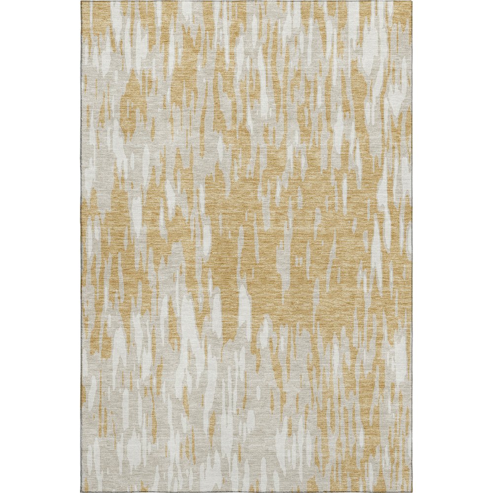 Premium Machine Washable Mayfield AMF945 Gold 10' x 14' Rug. Picture 1