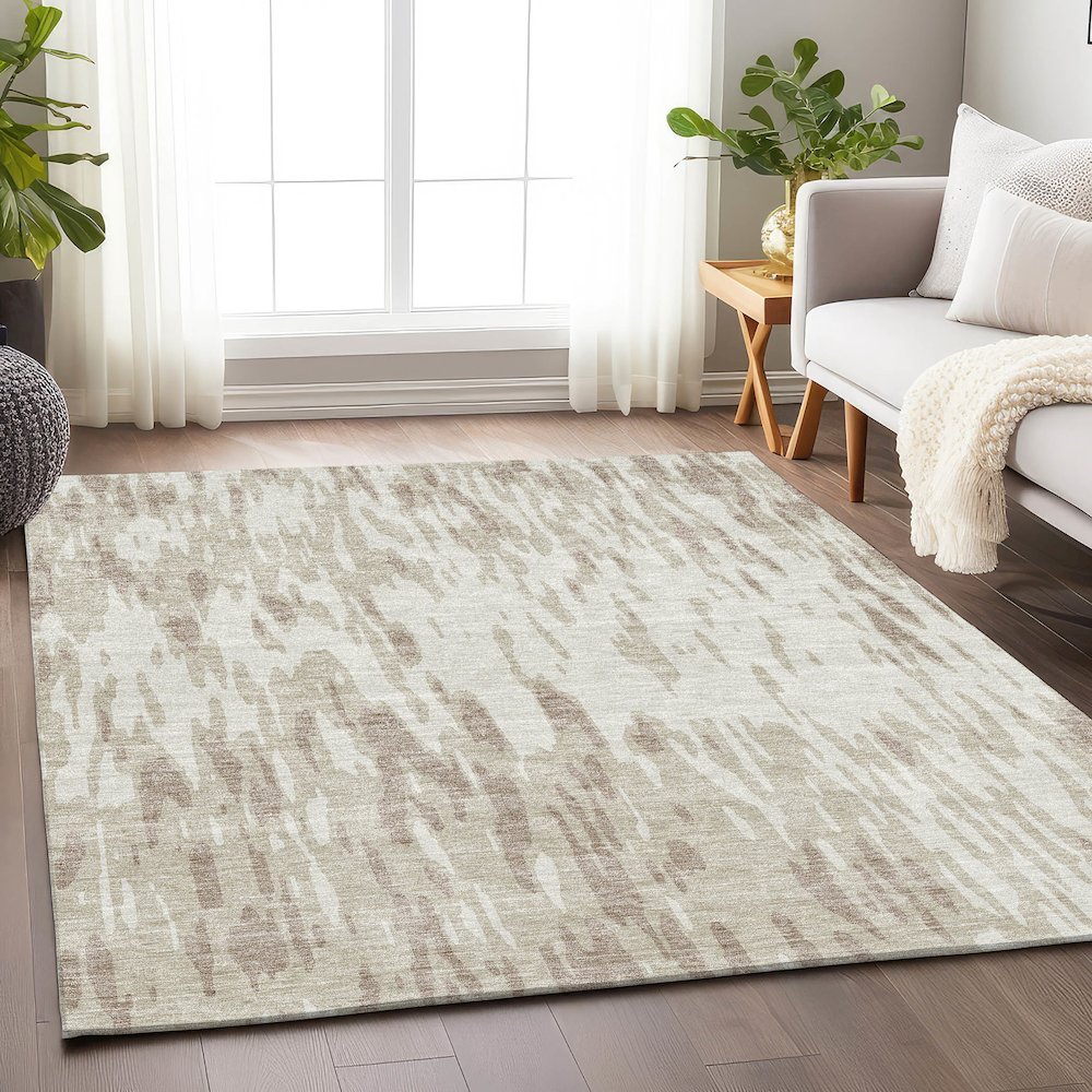 Premium Machine Washable Mayfield AMF945 Ivory 10' x 14' Rug. Picture 5