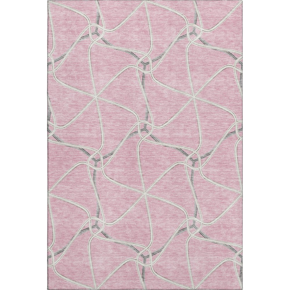 Premium Machine Washable Mayfield AMF948 Pink 10' x 14' Rug. Picture 1