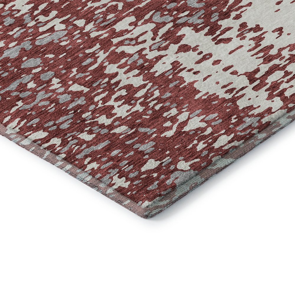 Premium Machine Washable Mayfield AMF949 Garnet 8' x 8' Round Rug. Picture 3