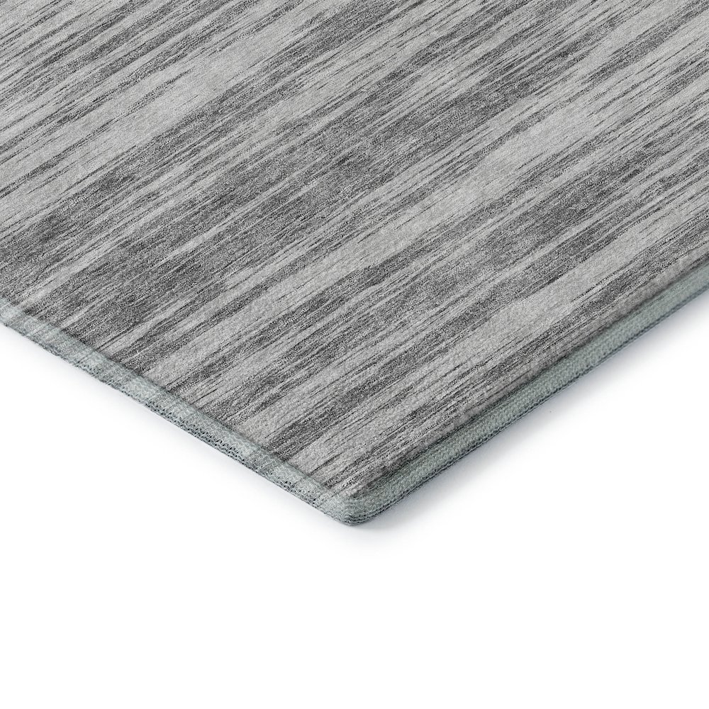 Premium Machine Washable Mayfield AMF951 Gray 8' x 8' Round Rug. Picture 3