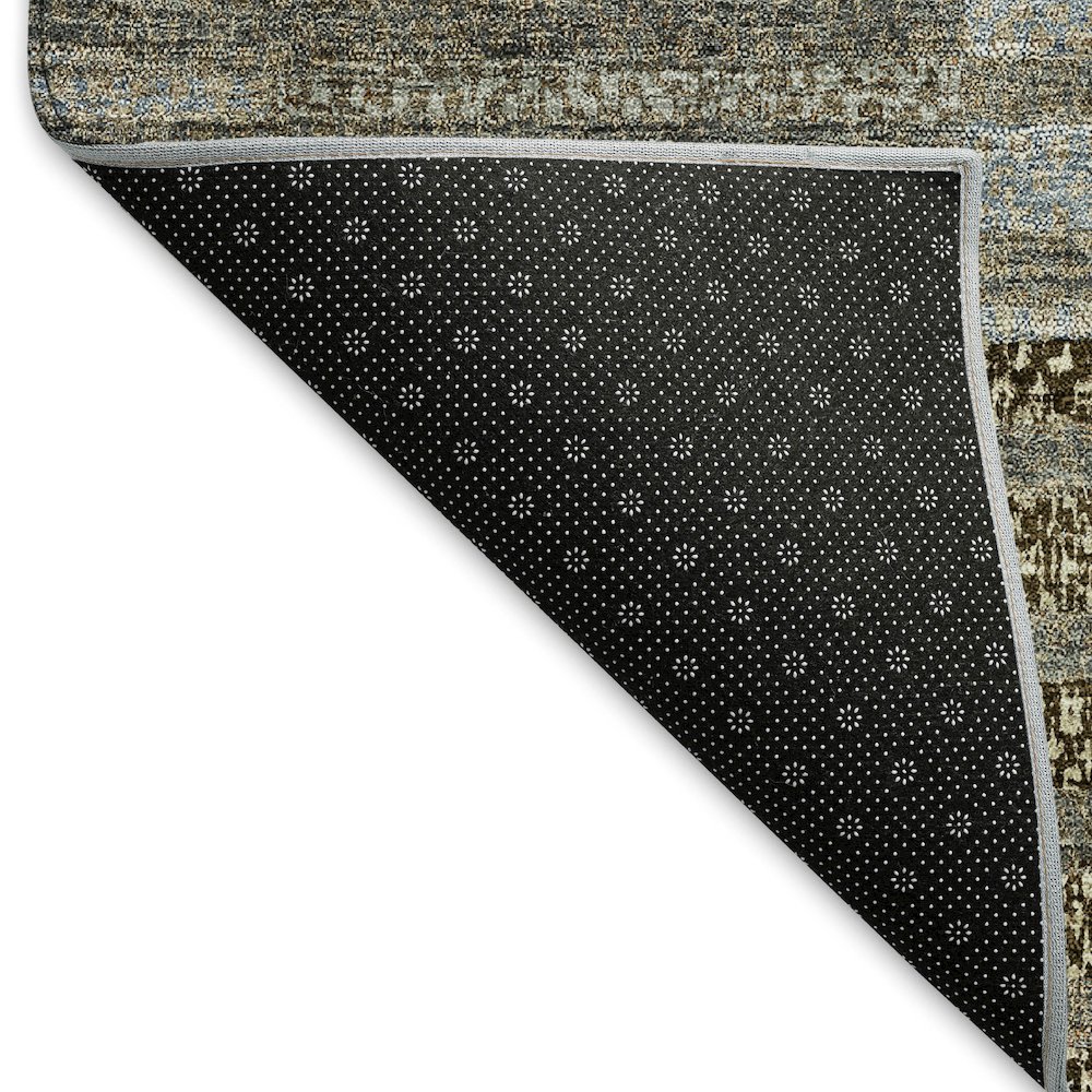 Premium Machine Washable Mayfield AMF954 Taupe 8' x 8' Round Rug. Picture 2
