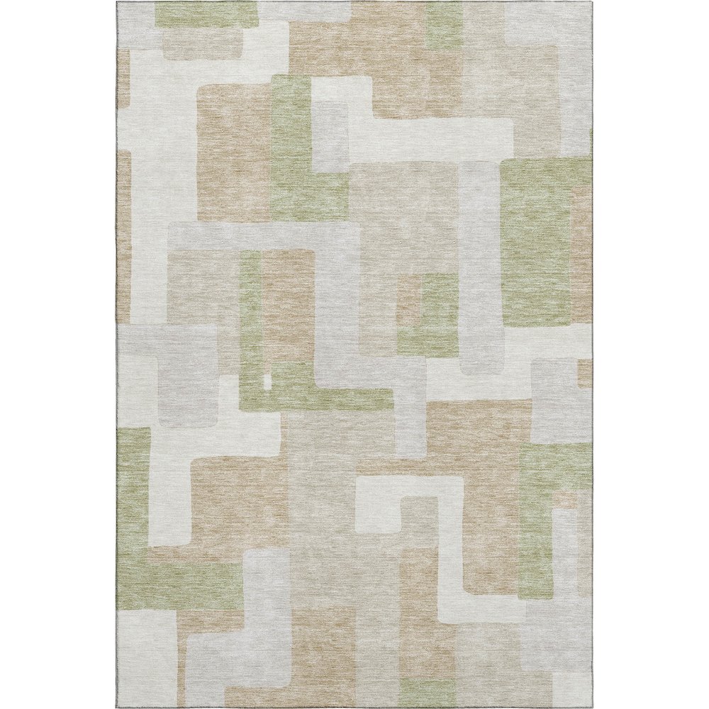 Premium Machine Washable Mayfield AMF955 Beige 10' x 14' Rug. Picture 1