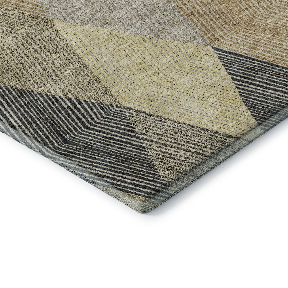 Premium Machine Washable Mayfield AMF962 Mocha 8' x 8' Round Rug. Picture 3