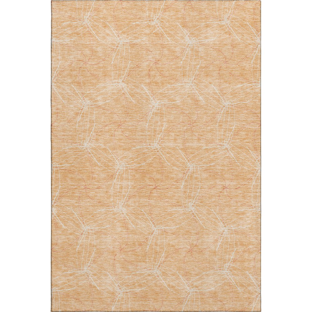 Premium Machine Washable Mayfield AMF968 Peach 10' x 14' Rug. Picture 1