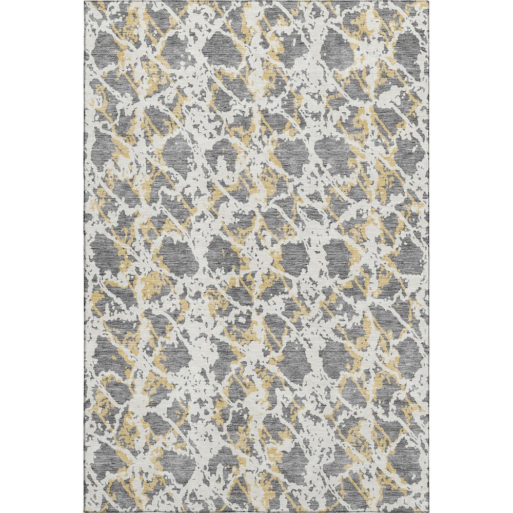 Premium Machine Washable Mayfield AMF969 Gray 10' x 14' Rug. Picture 1