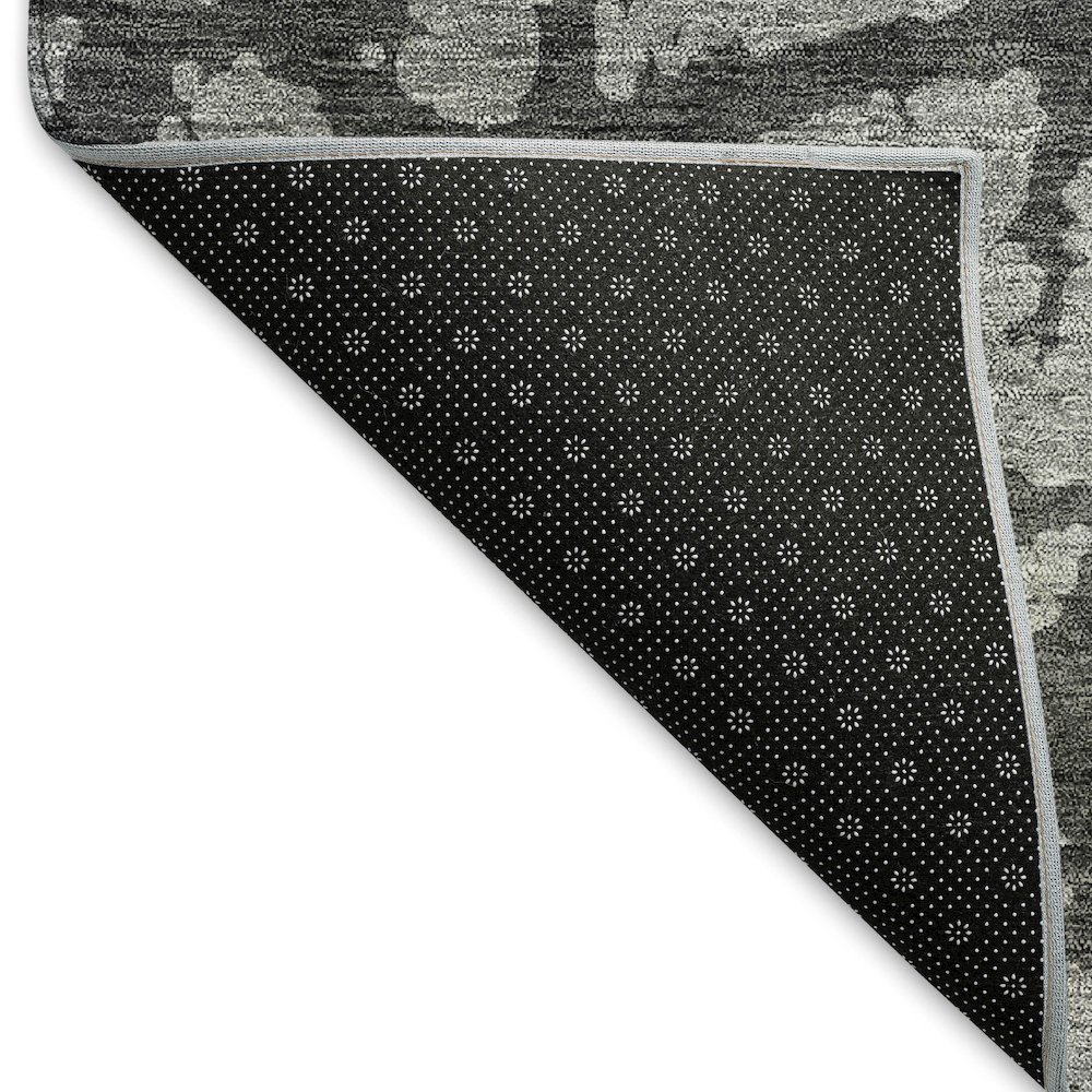 Premium Machine Washable Mayfield AMF972 Gray 8' x 8' Round Rug. Picture 2