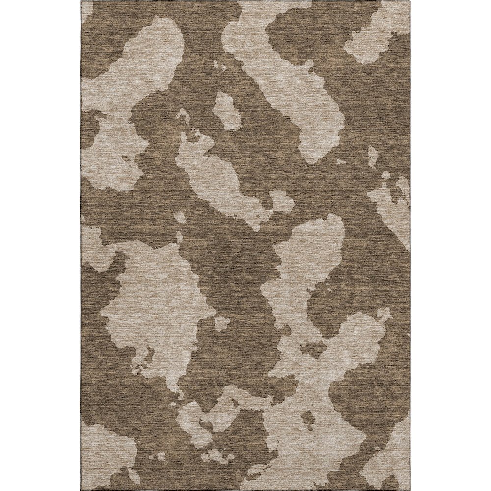 Premium Machine Washable Mayfield AMF975 Brown 10' x 14' Rug. Picture 1