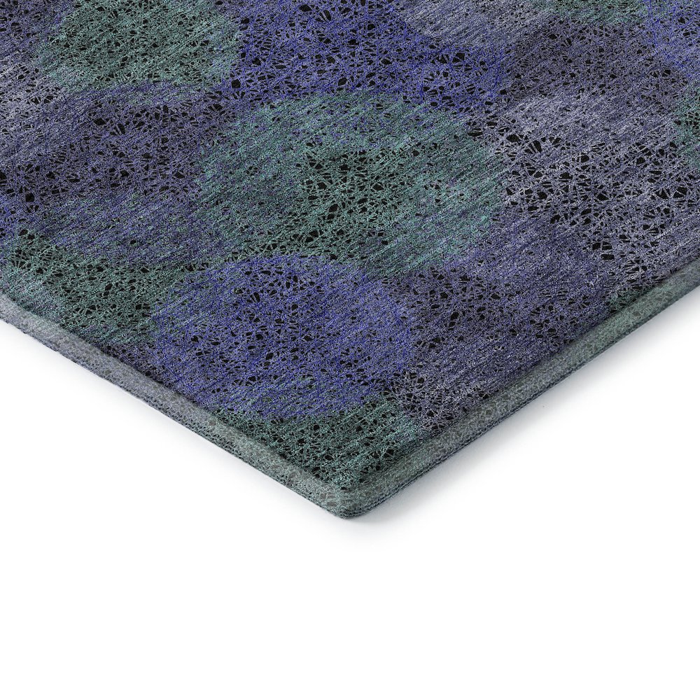 Premium Machine Washable Mayfield AMF977 Purple 8' x 8' Round Rug. Picture 3