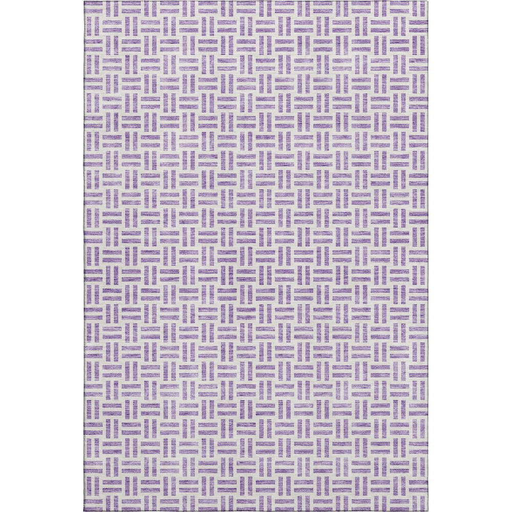 Premium Machine Washable Mayfield AMF978 Lavender 10' x 14' Rug. Picture 1