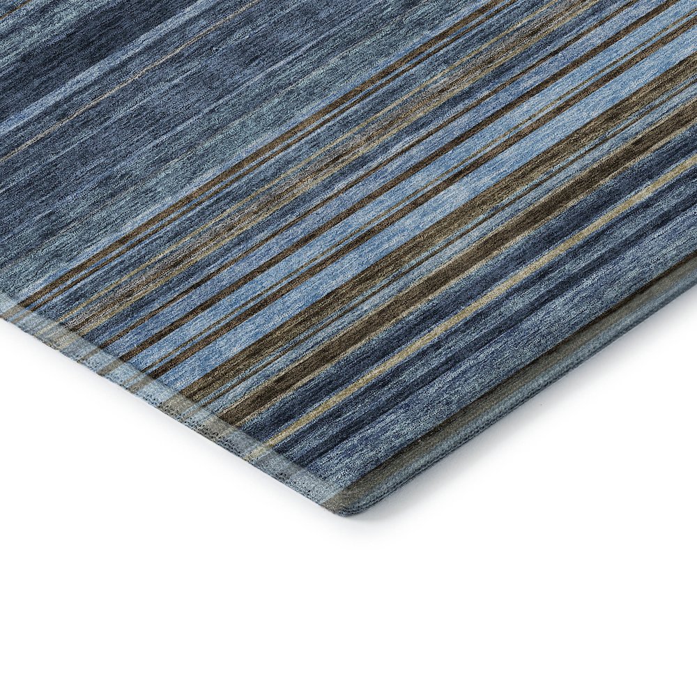 Premium Machine Washable Mayfield AMF979 Navy 8' x 8' Round Rug. Picture 3