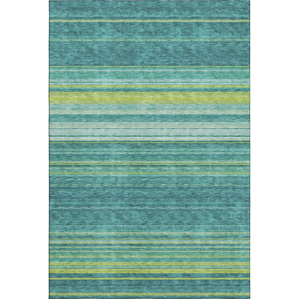 Premium Machine Washable Mayfield AMF979 Teal 10' x 14' Rug. Picture 1