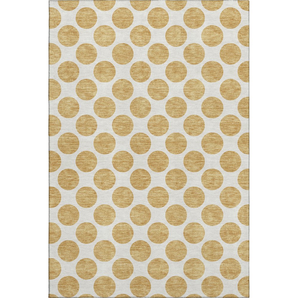Premium Machine Washable Mayfield AMF980 Gold 10' x 14' Rug. Picture 1