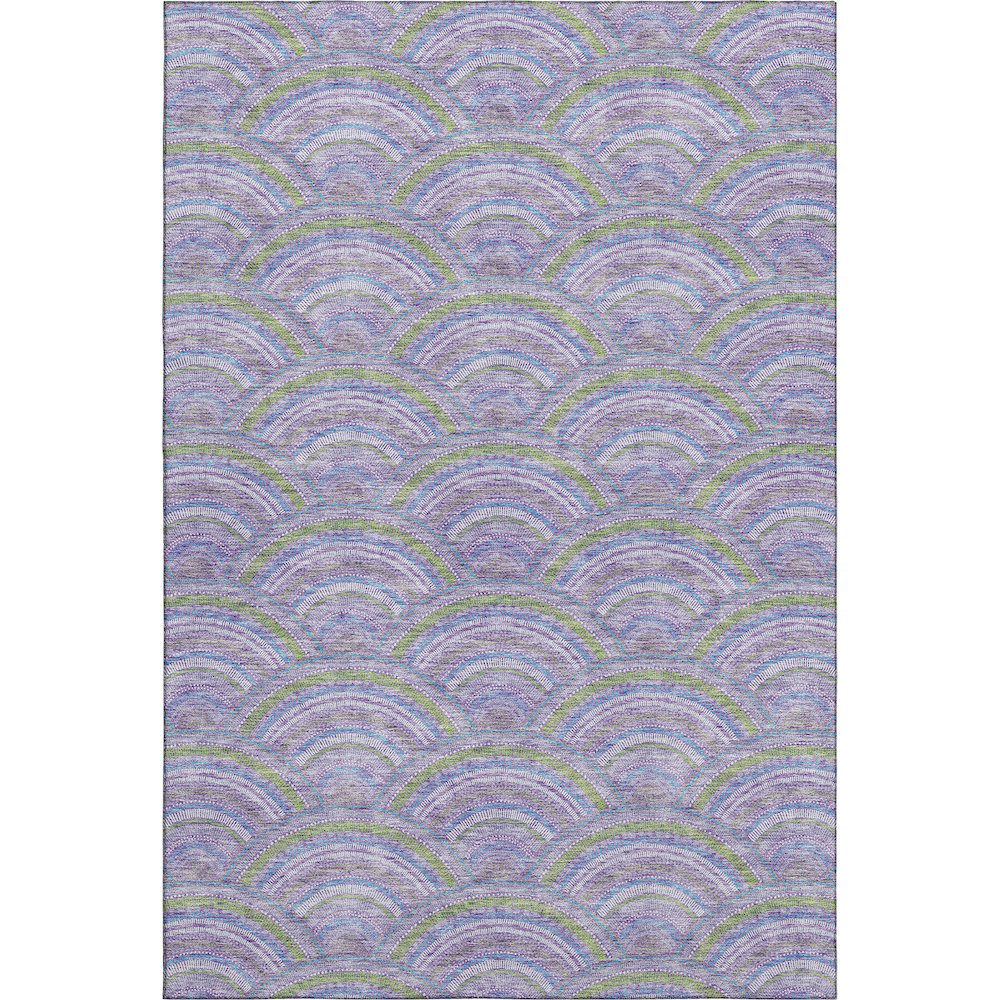 Premium Machine Washable Mayfield AMF984 Lavender 10' x 14' Rug. Picture 1