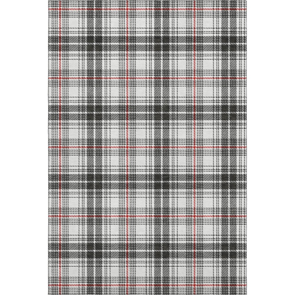 Premium Machine Washable Mayfield AMF993 Black 10' x 14' Rug. Picture 1