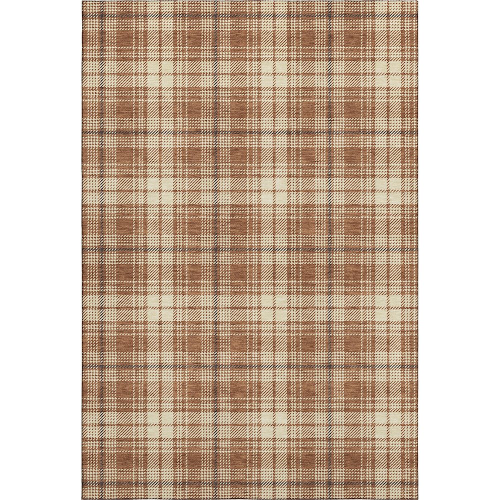 Premium Machine Washable Mayfield AMF993 Paprika 10' x 14' Rug. Picture 1