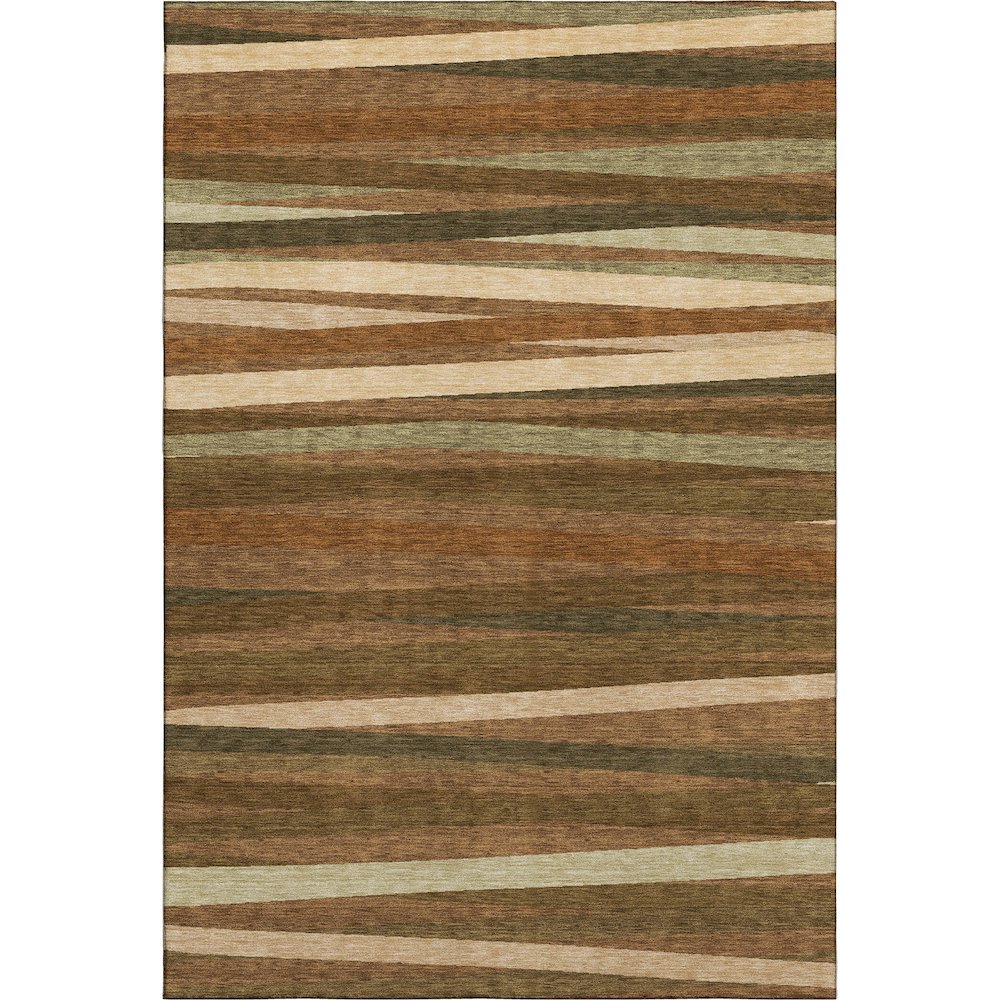 Premium Machine Washable Mayfield AMF997 Paprika 10' x 14' Rug. Picture 1
