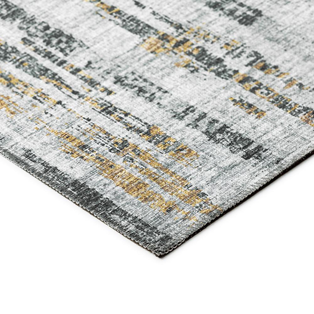 Rylee Silver Transitional Abstract 5' x 7'6" Area Rug Silver ARY36. Picture 3