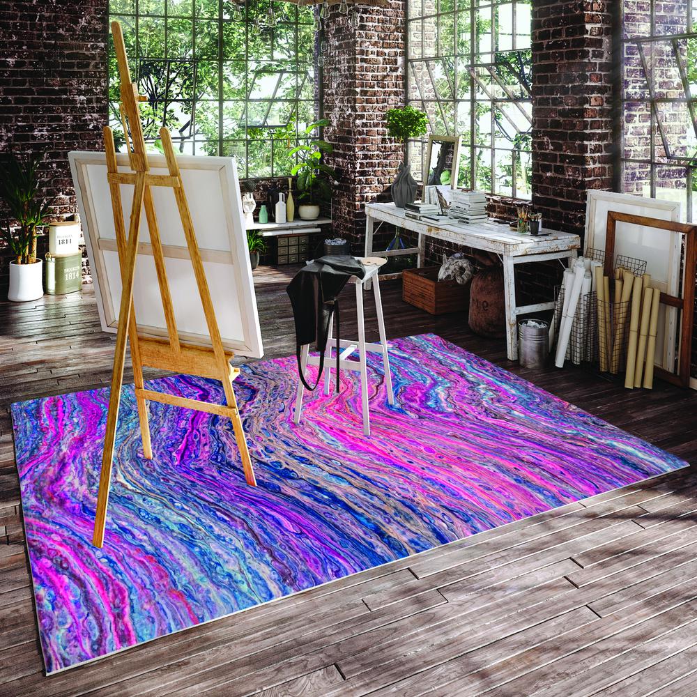Kikiamo KK3 Passion 8' x 8' Round Rug. Picture 2