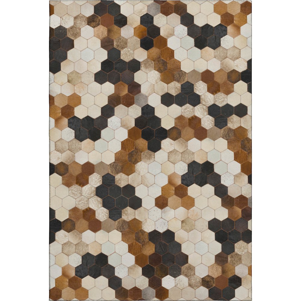 Luxury Washable Indoor/Outdoor Bozeman Dune 10' x 14' Rug. Picture 1
