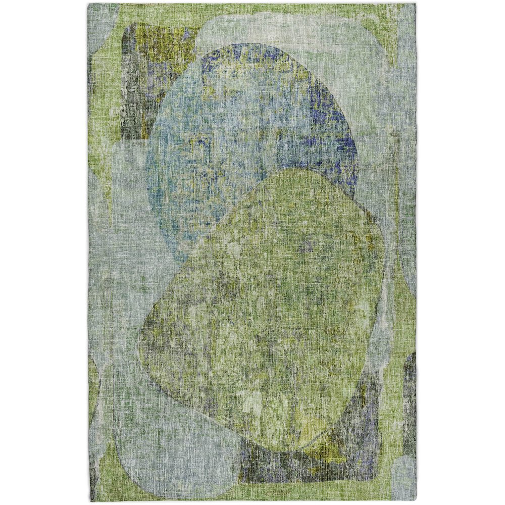 Luxury Washable Boca Aloe 10' x 14' Rug. Picture 1