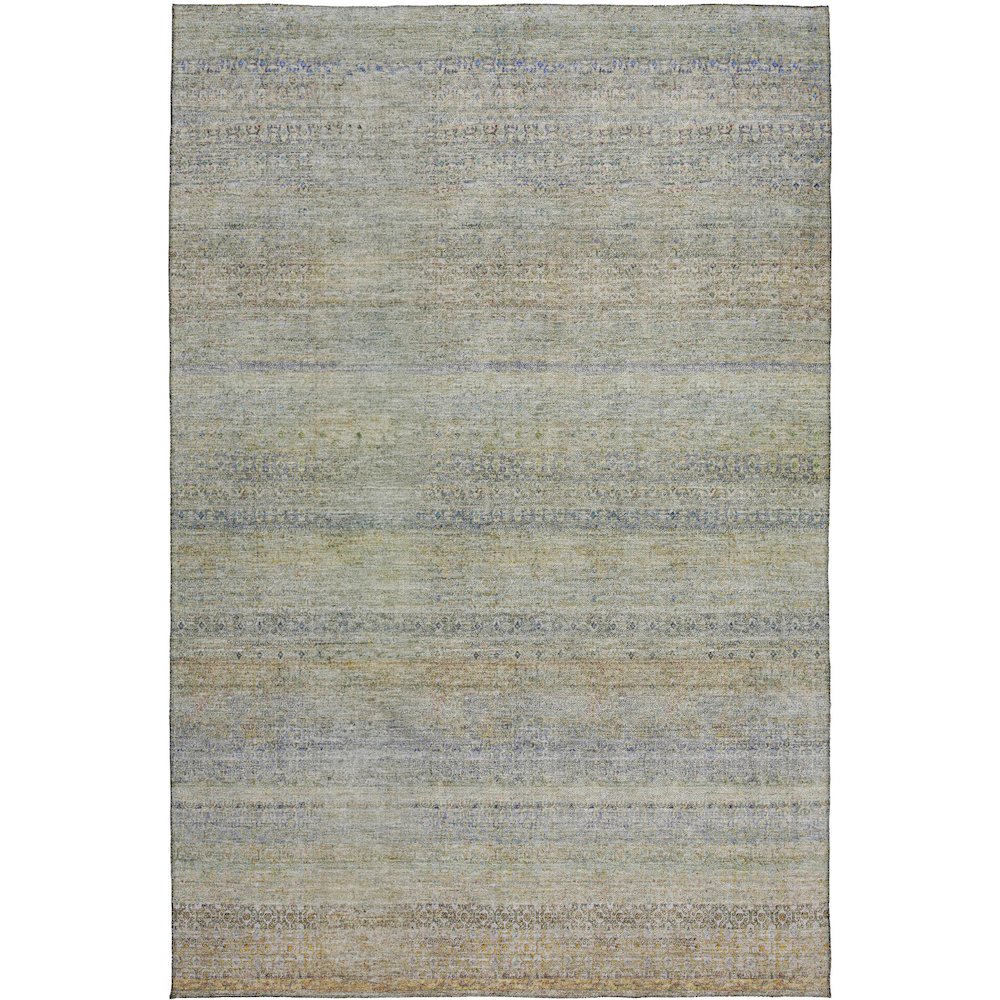 Luxury Washable Indoor/Outdoor Burano Seafoam 10' x 14' Rug. Picture 1