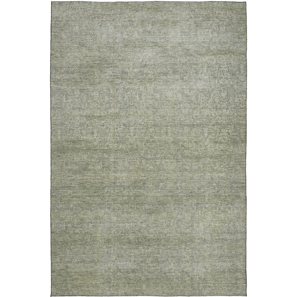 Luxury Washable Indoor/Outdoor Burano Sage 10' x 14' Rug. Picture 1