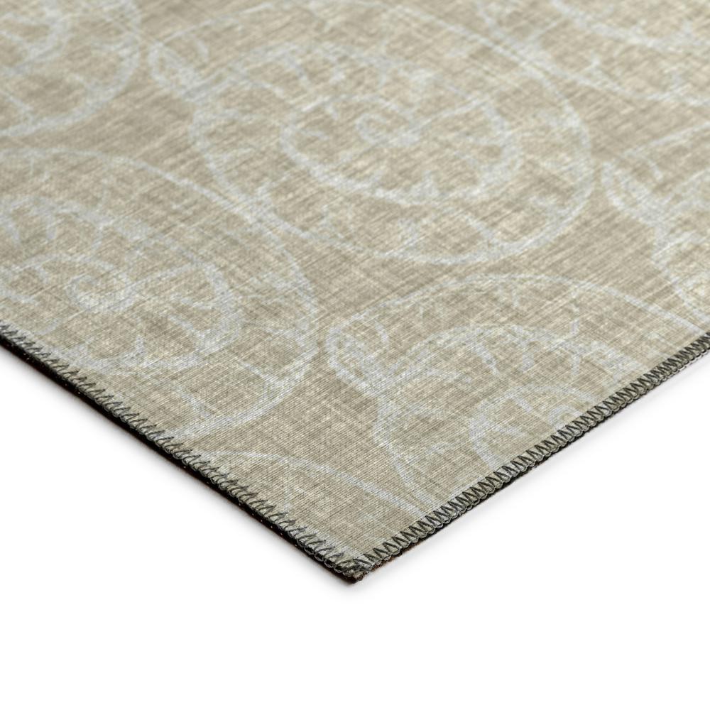 Indoor/Outdoor Surfside ASR41 Beige Washable 8' x 8' Round Rug. Picture 4